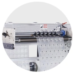 Rotary knife slitting