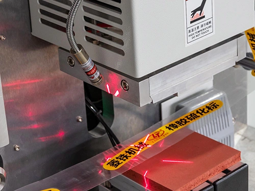 Infrared guide for precise heat transfer label placement